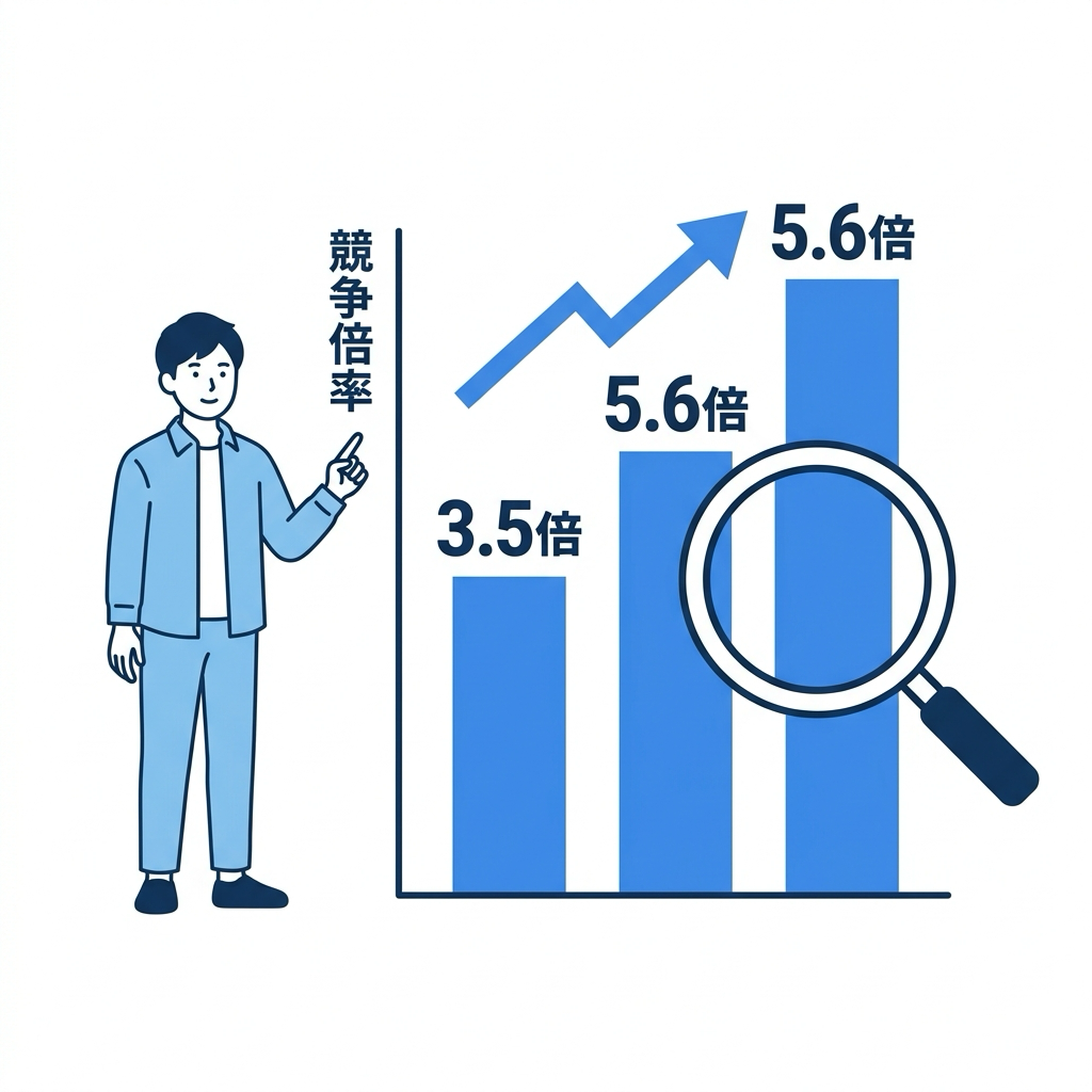 公務員SPIは倍率が高い？データで検証